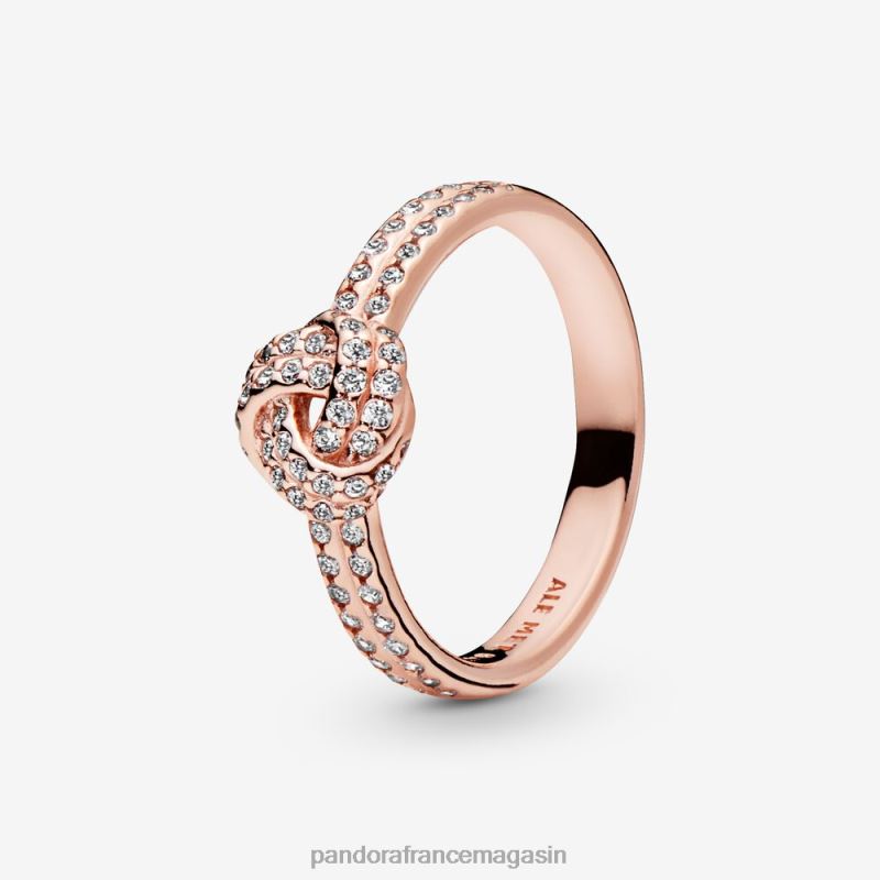 plaque or rose accessoires Pandora bague noeud scintillant 2NZP548 2NZP548 Mettez a jour votre style Pandora France magasin Pandora collier que l on peut trouver des articles signature et classiques
